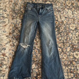 American Eagle Outfitters Blue Flare Jeans
